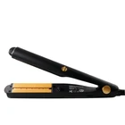 Unique design 2 in 1 adjustable temperature flat iron professional hair straightener and curling iron