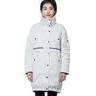 ODM And OEM Women Clothes Long Sleeve Winter Apparel Long Hooded Down Jacket Coat