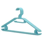 Set of 5 pcs plastic hangers with trousers bar tie rack and a swivel hook