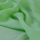 green crepe silk crinkle chiffon fabrics for scarves spring
