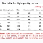 Round-collar nurses wear white (jacket) uniform clothes half sleeve nurse scrub suit design