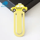 Wholesale China manufacturer car logo cheap custom metal fancy gifts gold bookmark with your logo for kids