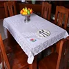 Ancient European Polyester Warp Knitting Table Cloth Pure White tablecloth