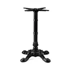 Flush Furniture Black powder coating Iron metal leg Table Base For Restaurant and dinning room