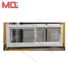 Top sale pvc/plastic double glazed tempered glass windows for buildings