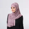 Wholesale Soft Good Quality Have Gloss Dubai Fashionable Polyester Hijab Scarf