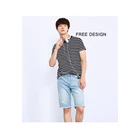 Bangkok Thailand Custom All Over Print Mens T Shirt Cheap Wholesale Striped T-Shirt