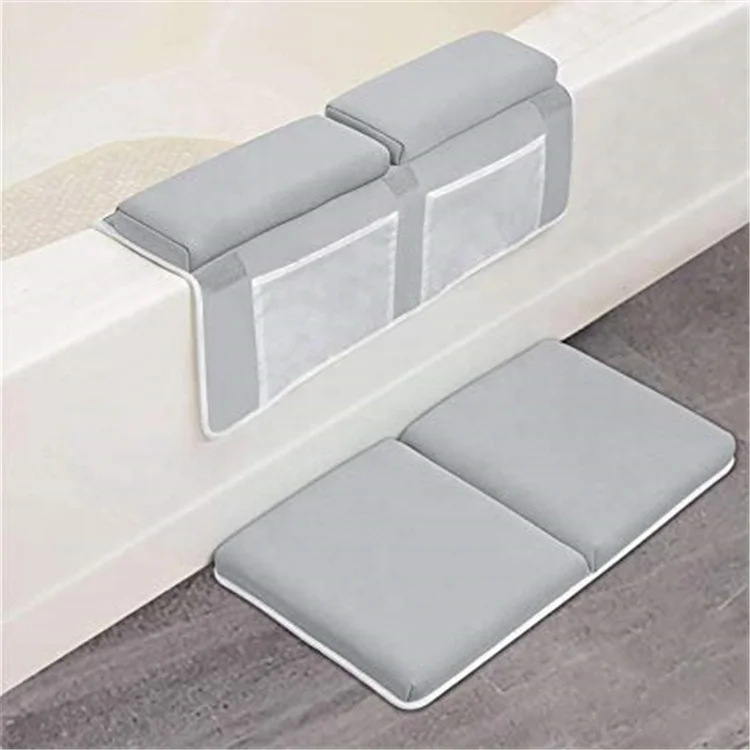 Foldable and Detachable Kneeling Mat and Elbow Support for Baby Bath Bathtub Suport Bath Kneeler with Elbow Rest Pad Set