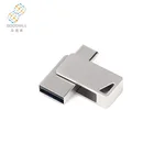 wholesale bulk cheap custom logo Super Mini metal OTG usb flash drive Type-C mobile phone and computer
