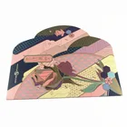 Recycled paper envelope custom with matte lamination and hot stamping logo