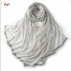 The newest fringe infinity custom logo cashmere shawl scarf