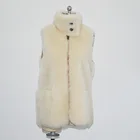 New style Sleeveless women's Fox Fur Coat Vest natural fur vest