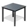 Commercial outdoor patio furniture aluminum dining table for contract and hotel