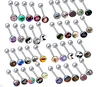 14G 5/8" Surgical Steel Dome Logo Barbell Tongue Piercing Jewelry