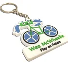 New Personalized best cool soft 3d rubber motorcycle bike shaped keychain