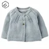 2019 New design Hollow 100% cotton Soft Baby Child Knit Cardigan Sweater