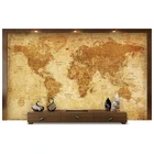 New Material Customized Tear-Resistant Tyvek Wall Size World Map