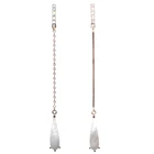 925 sterling silver design geometric drop earrings long style style tassel earrings Korean earrings