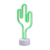 Custom Cactus Shape Desktop Small Night Lamp Strip Light Waterproof LED Neon Light for Christmas Holiday and Kids Room Using