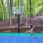 basketball hoop in ground outdoor sport equipment adjustable basketball system