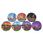 OEM Colorful Customized Tourist Souvenir Resin Fridge Magnet For World