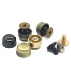 Round Head Custom Bag Feet Screw Metal Logo Letters Handbag Ball Stud Leather Rivet For Leather Goods