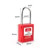 Manufacture In China 38mm Thin Stainless Steel Thin Diameter 4mm Shackle Key Differ Loto Safety Padlock