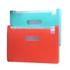 A4 size mini PP index document file folder with clear pockets for file storage on table