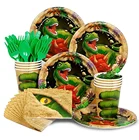 Children plate set Halloween party supplies paper plates and napkin sets disposable tableware