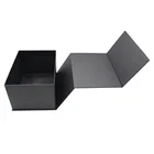 Luxury new design flat pack book shaped gift box with custom hot foil stamping logo
