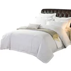 Factory price custom star hotel bed cotton white bedding sheet set