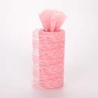 Colorful Wedding Dress Glitter Pink Tulle Lace Tulle Fabric