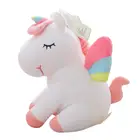 High Quality Cartoon Gift Rainbow Pink Girls Stuffed Unicorn Soft Plush Toys