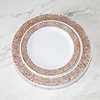 PS disposable lace pattern plate & cutlery