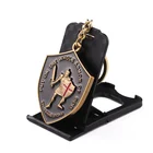 Factory design your own customized silver brand custom mini boxing gloves metal keychain keyring