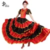 Adults Flamenco Dance Costumes Red Women Spanish Dress 360 Degrees Flamenco Skirt For Women Stage & Performance Wear