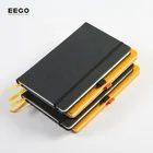 high quality personalized printed logo leather custom a5 dotted pu cover note book with pen