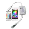 OUMUKALED 220V 110V IOS/Android APP Bluetooth music RGB led Controller DIY BT with 24key IR remote controller 750W 8mm/10mm PCB