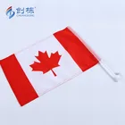 Free sample shaoxing chuangdong polyester custom size custom printed canada car flag