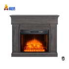 modern led modern flame decorative insert electric fireplace with mantel