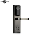 RFID RF digital door lock Temic Card keyless Hotel locks with mechanical key for door lock system