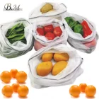 Reusable Mesh Produce Bags Washable Eco Friendly Bags for Grocery Shopping & Storage, Fruit, Vegetable
