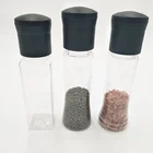 Disposable Manual 340ml capacity Salt Grinder Mills with Plastic bottle