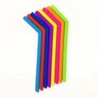 Best Silicone Straws,8 Colors Flexible Long Silicone Drinking Straws with Cleaning Brush