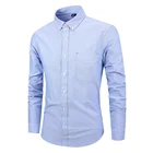 Japanese oxford men's shirt simple long sleeve cotton shirt
