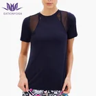 Bulk Compression Women Gym Tee Shirt Custom Logo Ladies Girls Athletic Yoga T Shirt