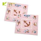 Full color transfer printing microfiber touch screen cleaning cloth microfiber eyeglass cloth
