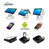 Dual double full flat touch screen all in one Android offline payment pos cash register device terminal machine equipment