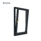 Aluminum Hollow Tempered Tilt And Turn Window With Germany Silicone And Hardware On Sales