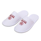 Factory Direct Supply Low Price Custom Logo White Disposable Hotel Bath Slipper